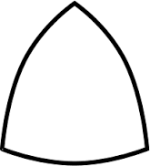 Elliptical triangle